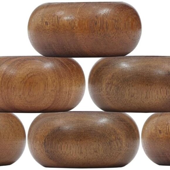 PCS 12 Napkin Rings Dining Table Napkin Holder, Classic Everyday Use Tha… - Picture 7 of 7